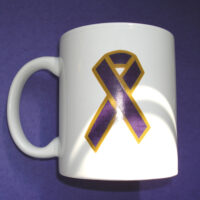 Purple Ribbon Mug