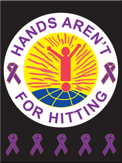  "HANDS AREN'T FOR HITTING" - Poster