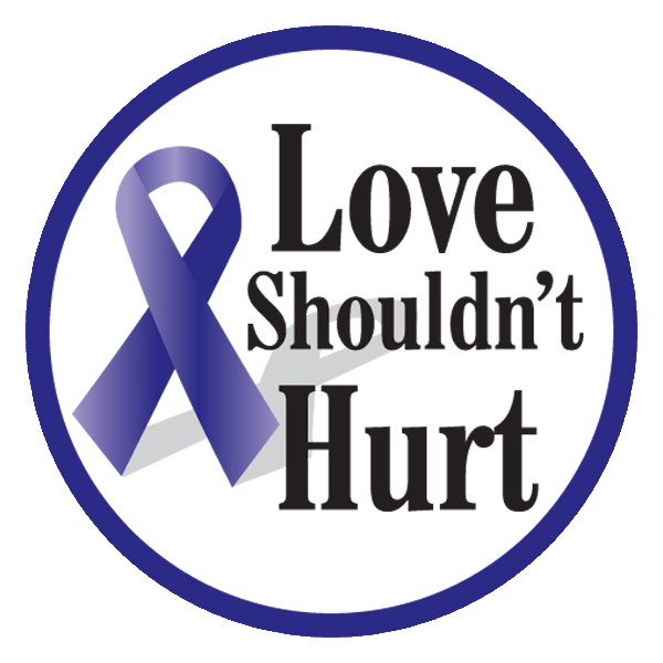 Love Shouldn't Hurt - Roll of 2" Stickers