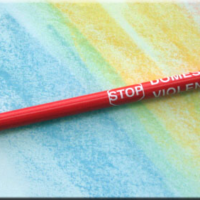 Stop Domestic Violence - Pencil