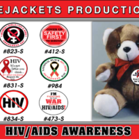 **SALE BAG OF BUTTONS - 72 Assorted HIV Testing Day Buttons. Price includes a 10% quantity discount.