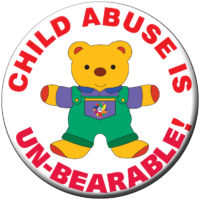 Child Abuse is UN-BEARABLE! Button