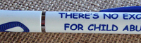 THERE'S NO EXCUSE FOR CHILD ABUSE-BLUE RIBBON GRIP PEN