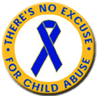 THERE'S NO EXCUSE FOR CHILD ABUSE Stickers