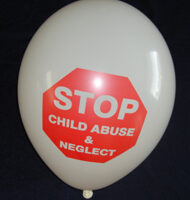 Stop Child Abuse & Neglect - Bag of 100 Balloons