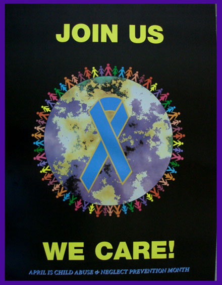 JOIN US WE CARE Blue Ribbon  Poster(18"x24")