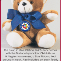 TEDDY BEARS-CHILD ABUSE AWARENESS