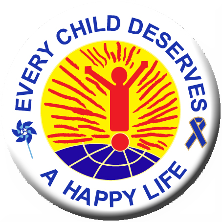 Every Child Deserves A Happy Life - Button