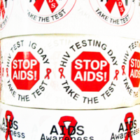 *STICKER SALE! - Three Rolls of HIV/AIDS Stickers-Rolls of 1000