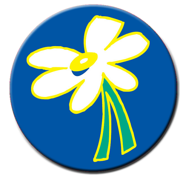 Daisy Theme Stickers - Roll of 1,000 stickers