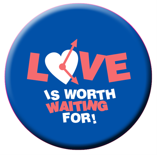 Love Is Worth Waiting For - Button