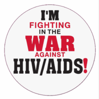 I'M FIGHTING IN THE WAR AGAINST HIV/AIDS! - Roll of 1000 Stickers