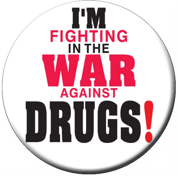 I'm Fighting In the War Against Drugs Stickers - Roll of 1,000