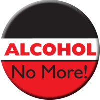 "Alcohol... No More!" Awareness Button