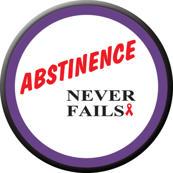 Abstinence Never Fails Button