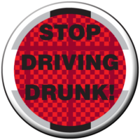 STOP DRIVING DRUNK - Stickers - Roll of 1,000