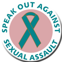 SPEAK OUT AGAINST SEXUAL ASSAULT- Roll of 1000 Stickers