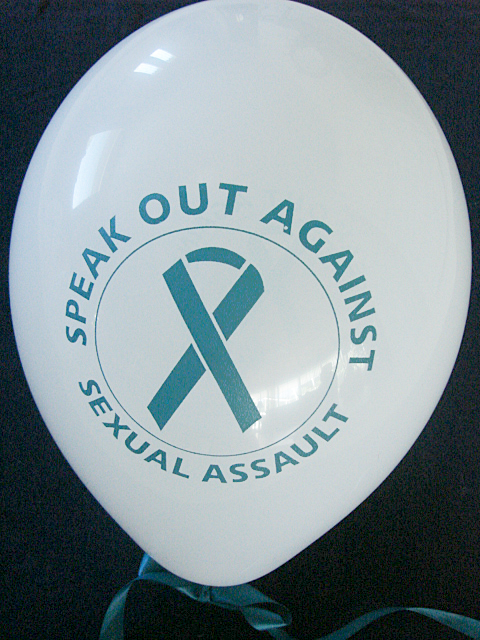 SPEAK OUT AGAINST SEXUAL ASSAULT-Balloons