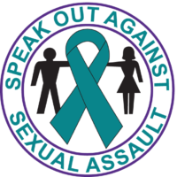 SPEAK OUT AGAINST SEXUAL ASSAULT-Button