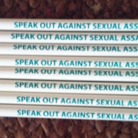 SPEAK OUT AGAINST SEXUAL ASSAULT!-Pencil