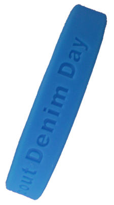 642-ASK ME ABOUT DENIM DAY Wristbands -          Bag of 25