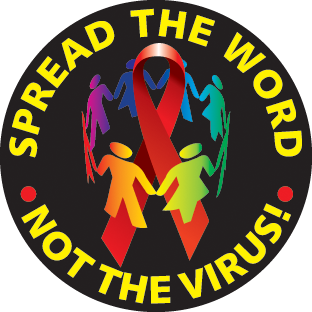 "Spread the word - not the virus! - Button