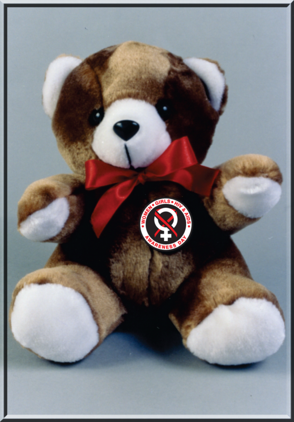 Women, Girls HIV & AIDS - 9" Plush Teddy Bear