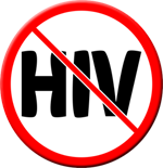 HIV...not permitted  - Button