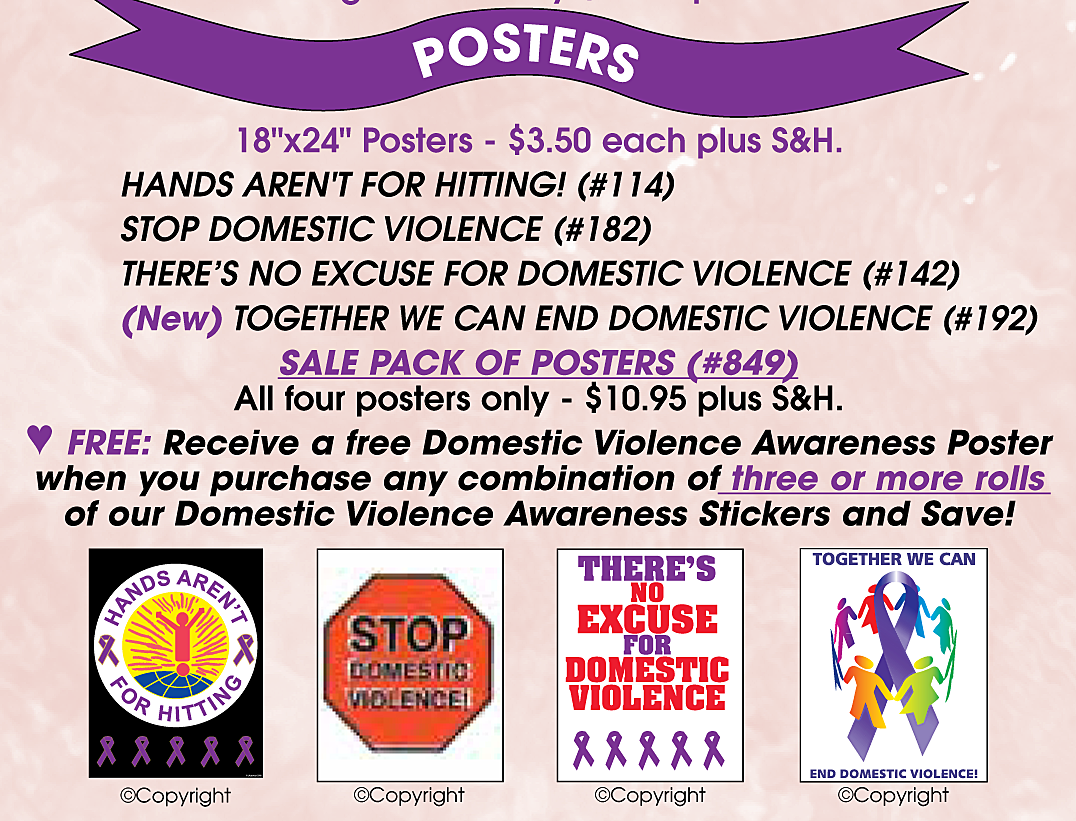 Printable Domestic Violence Posters