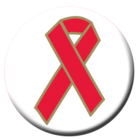 Red Ribbon Button