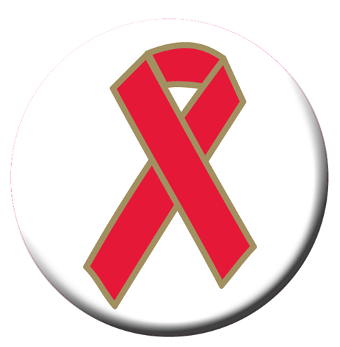 Red Ribbon Button