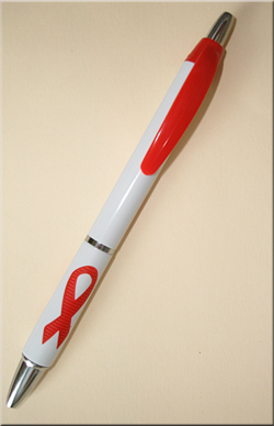 DRUG ABUSE...Too Smart To Start - Red Ribbon Grip Pen