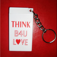 THINK B4U LOVE - Condom Key Chain