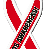 AIDS AWARENESS! - Red Ribbon Magnet