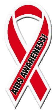 AIDS AWARENESS! - Red Ribbon Magnet
