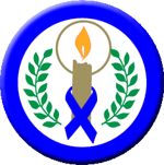 Candle of Hope Blue Ribbon Button