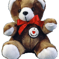 Red Ribbon Teddy Bear