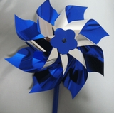 Blue Pinwheels on a stick - Box of 25 Pinwheels +Plus a Free 18x24" poster with your order.