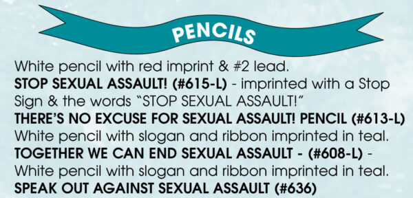 STOP SEXUAL ASSAULT-Pencil