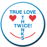 TRUE LOVE THINKS TWICE - Roll of 1000 Stickers