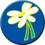 Daisy 1.5" Button