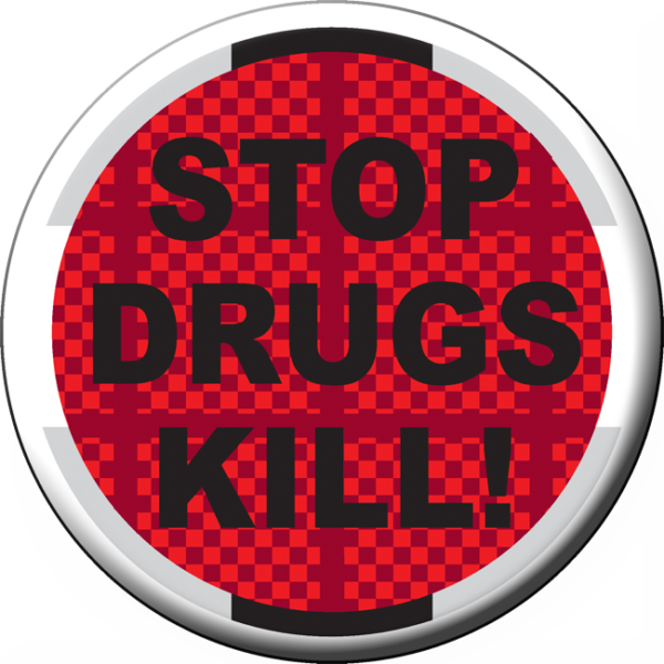 STOP DRUGS KILL!- Button